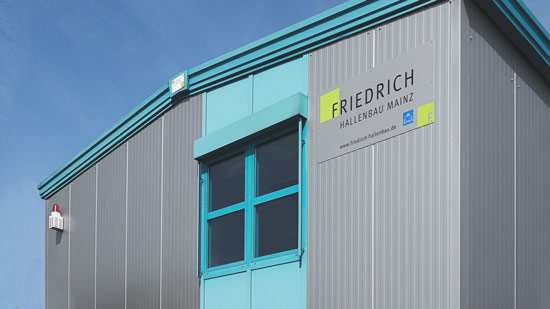 Firmengebäude der Friedrich Hallenbau GmbH